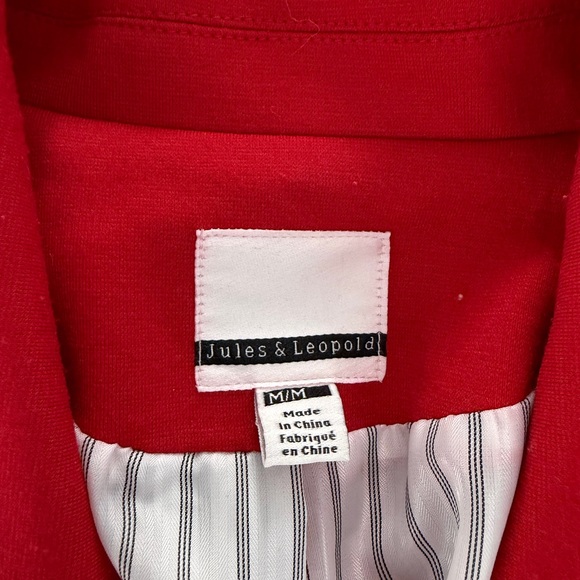 Jules & Leopold Vibrant Red Blazer - Picture 3 of 3